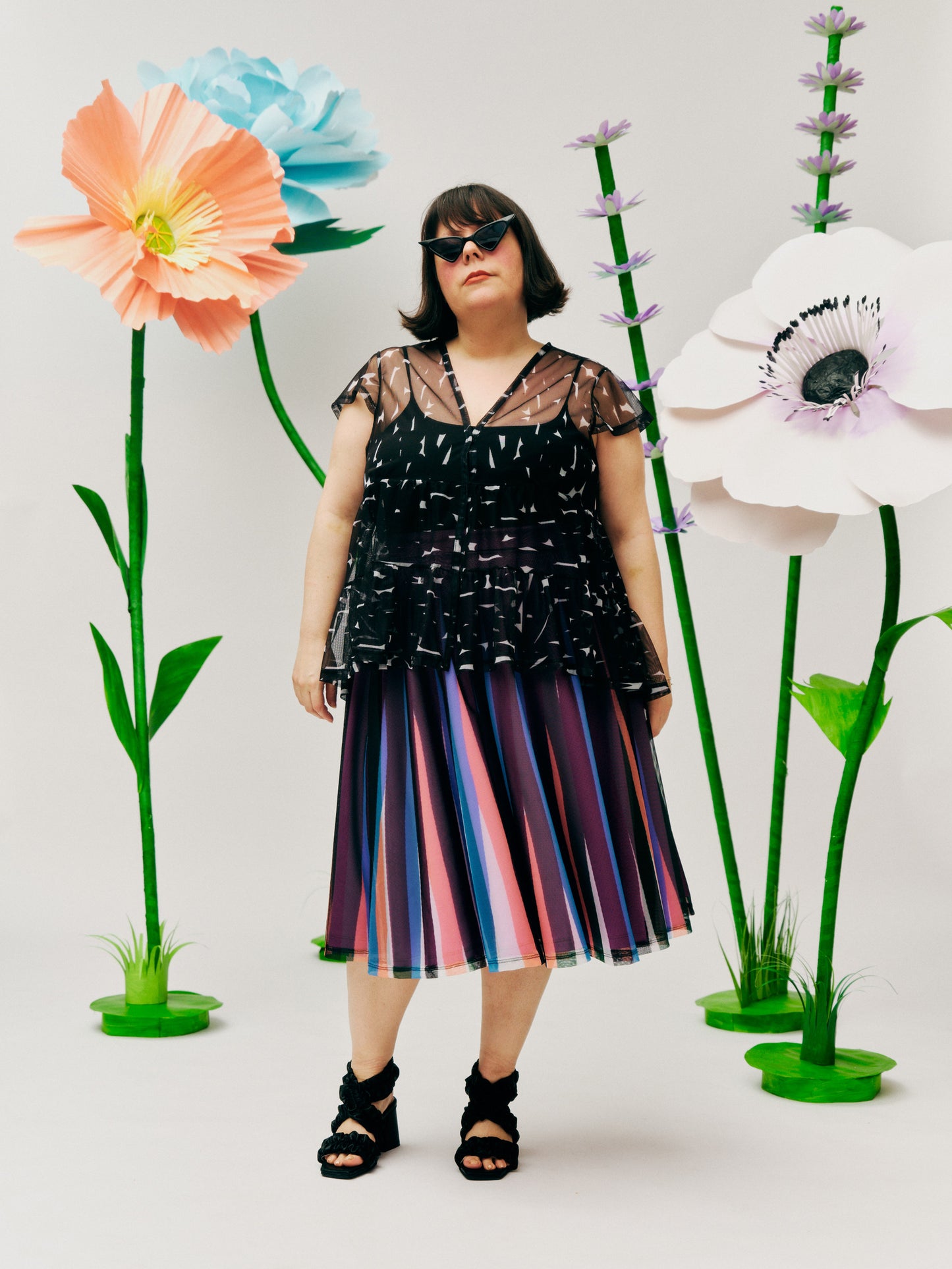 Striped Circle Skirt