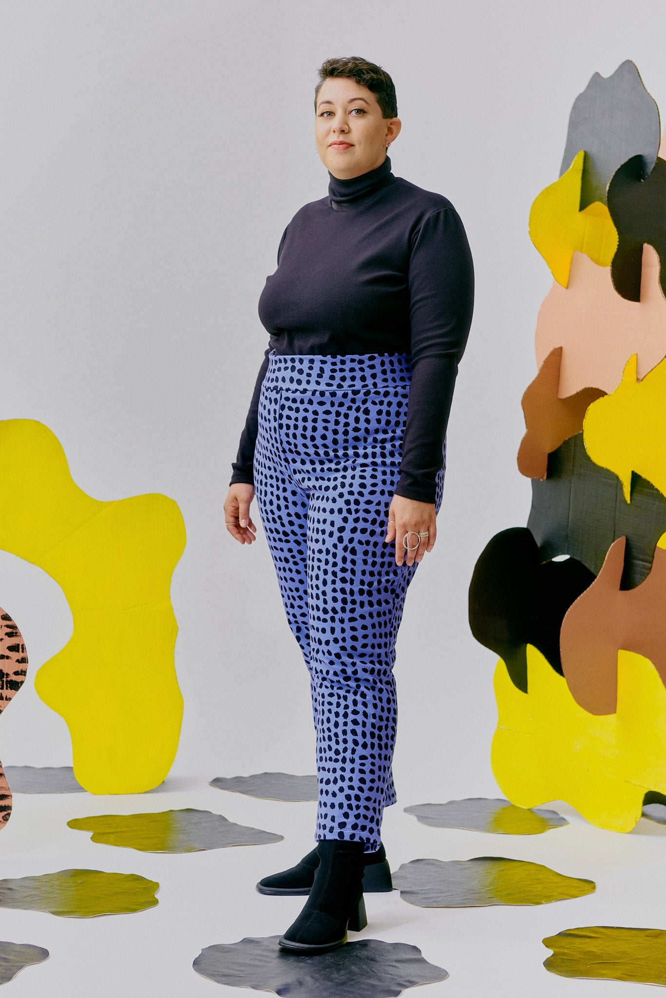 Perfeito Trousers - Cornflower Spots