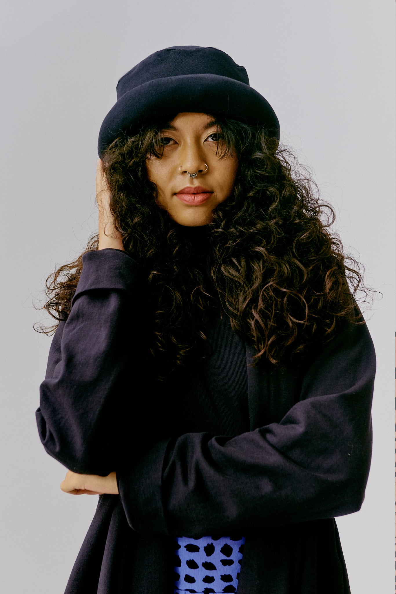 Puffy Bowler Hat - Black