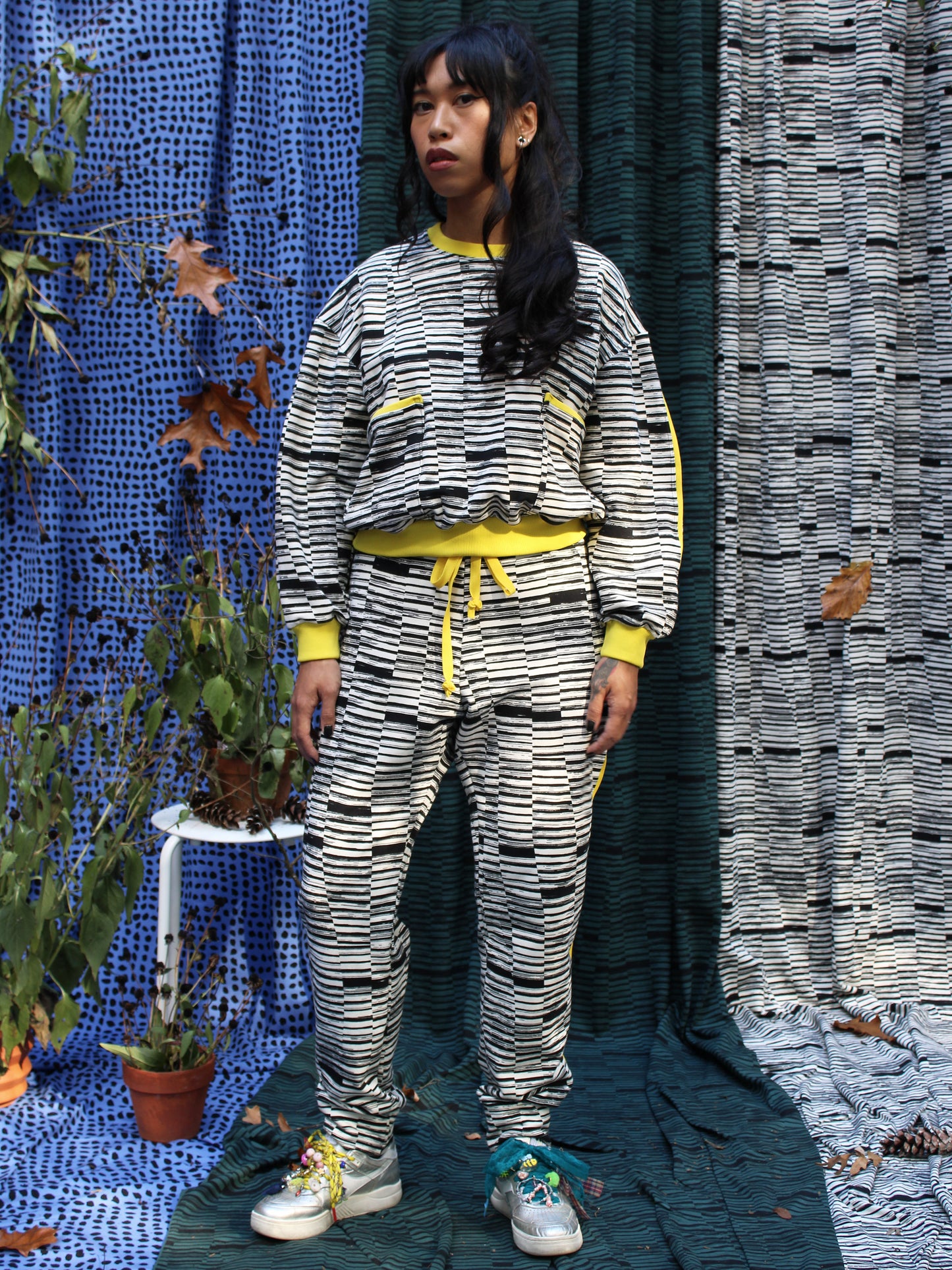 Sweatpant - Cream Ink Dash