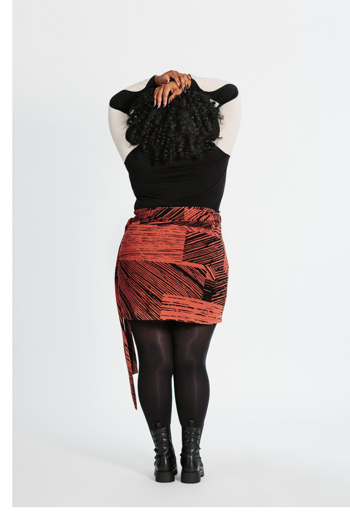 TIGRE - Sweatshirt Wrap Mini Skirt