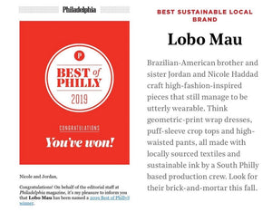 We Won Best of Philly 2019: Best Sustainable Brand!
