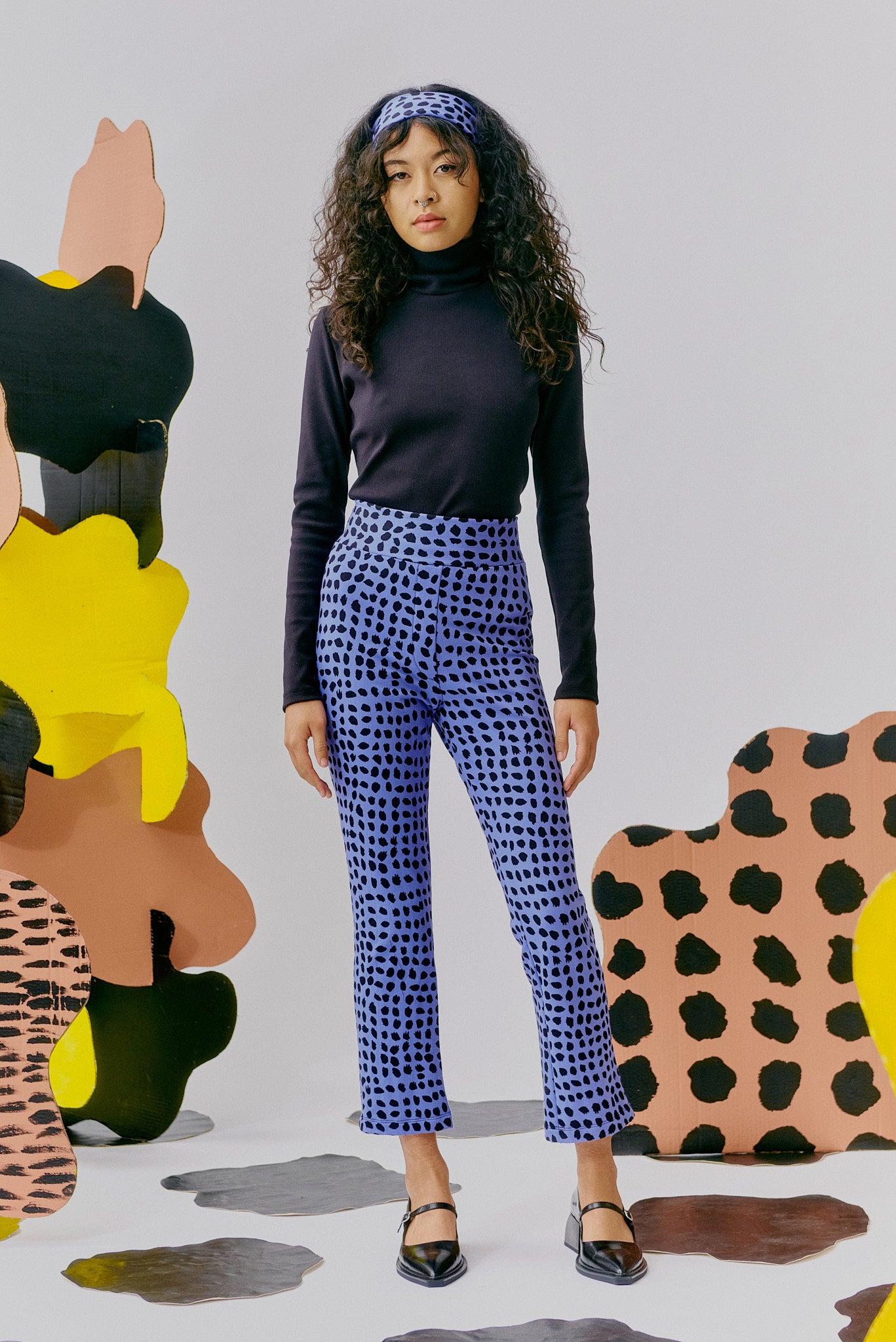 Perfeito Trousers - Cornflower Spots