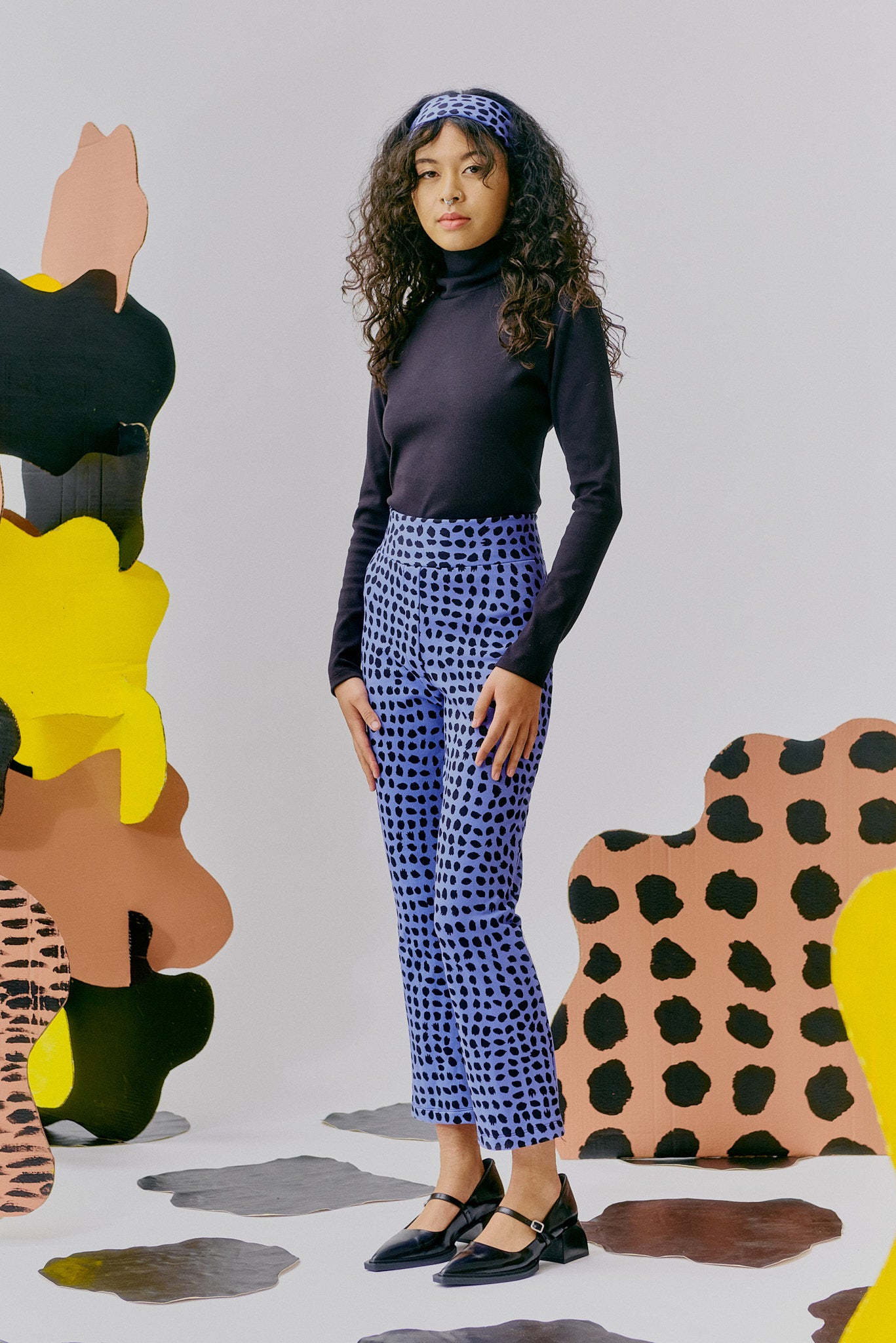 Perfeito Trousers - Cornflower Spots