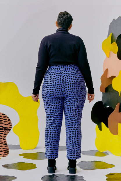 Perfeito Trousers - Cornflower Spots