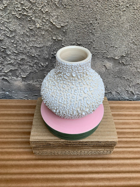 Pink/Green Crawl Vase
