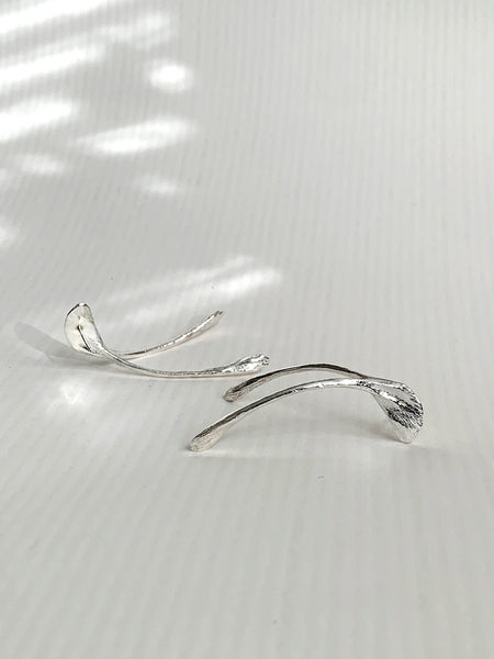Wishbone Earrings- Sterling Silver