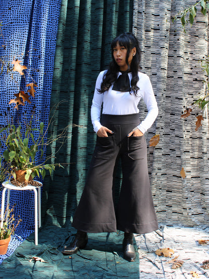 Wide Leg Cropped Sweatshirt Trouser