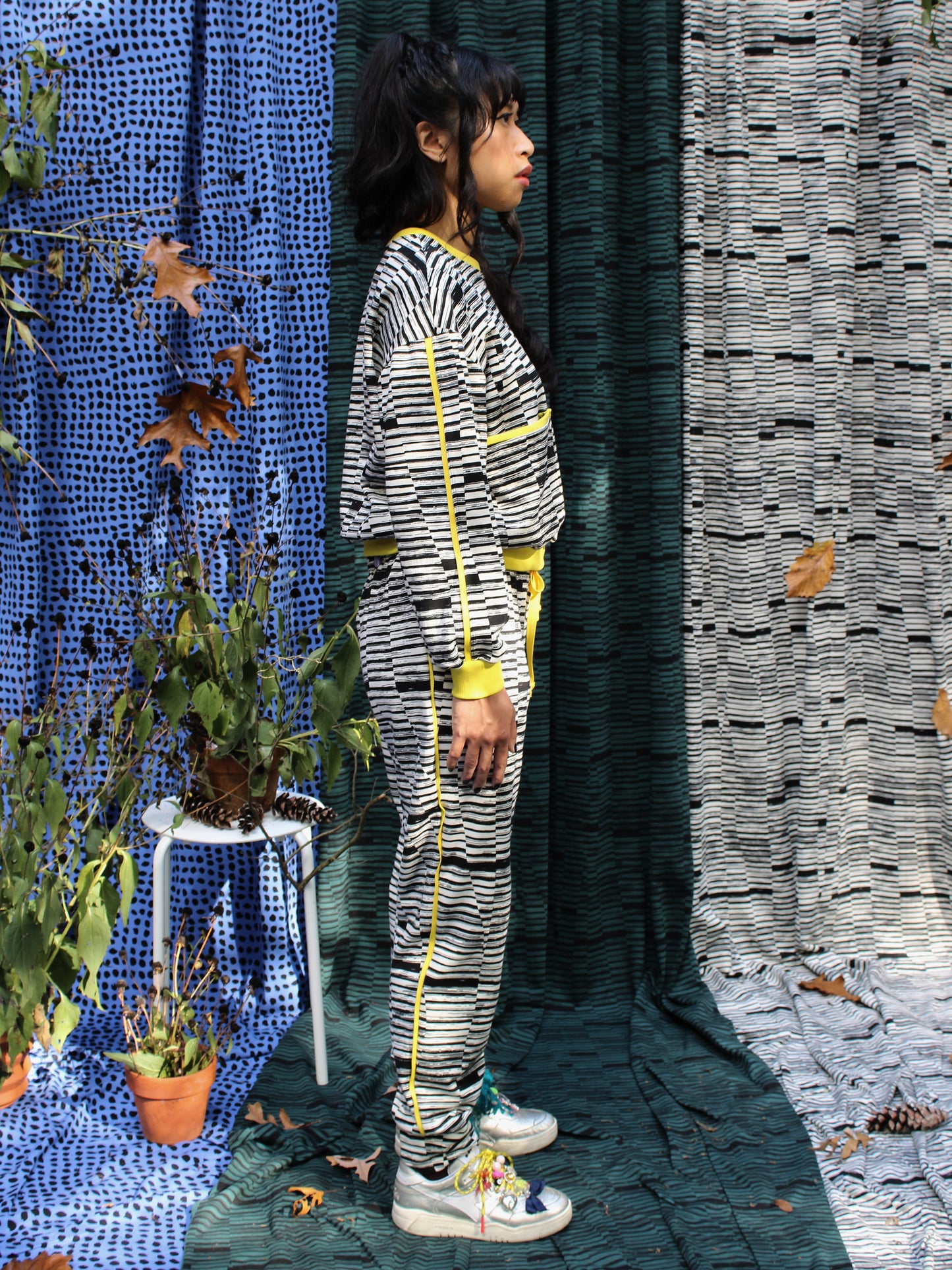 Sweatpant  - Cream Ink Dash