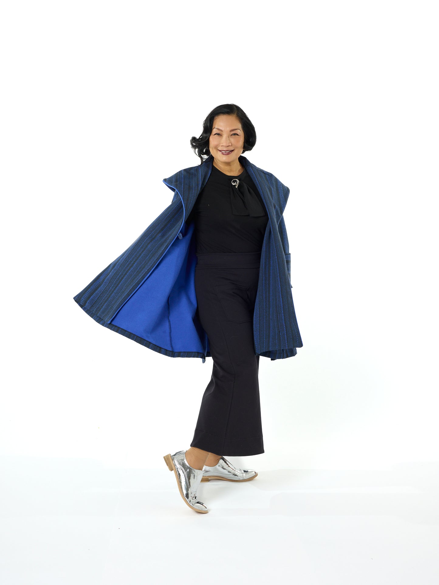 Nok Pom Jacket - Pleated Print