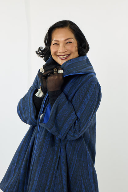 Nok Pom Jacket - Pleated Print