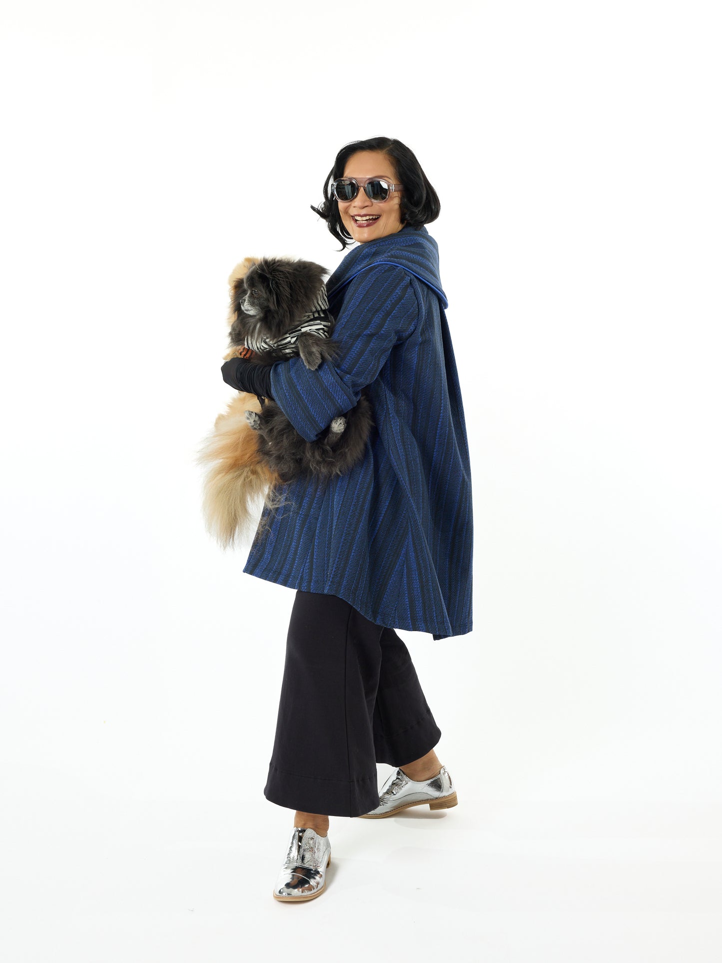 Nok Pom Jacket - Pleated Print