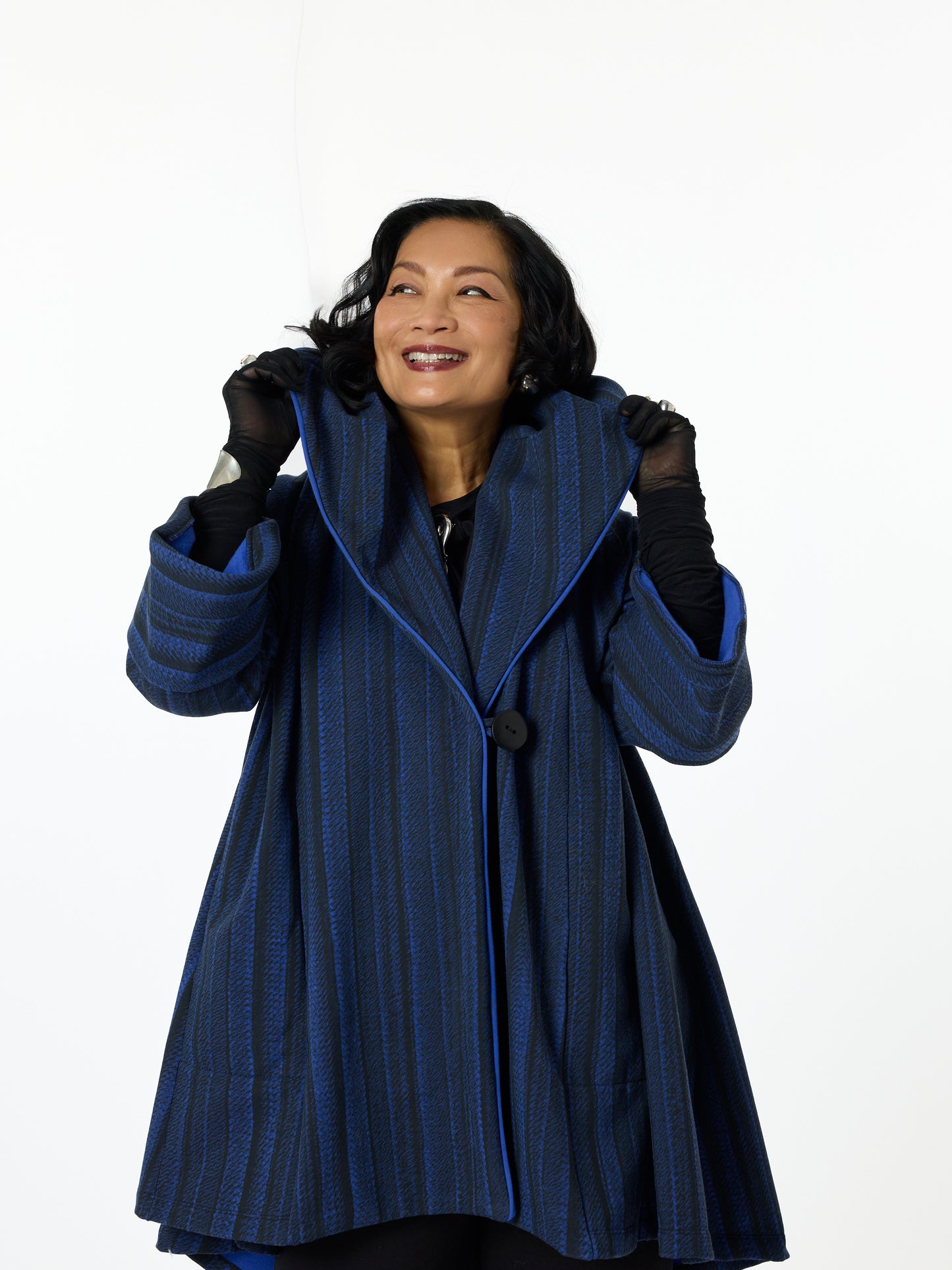 Nok Pom Jacket - Pleated Print