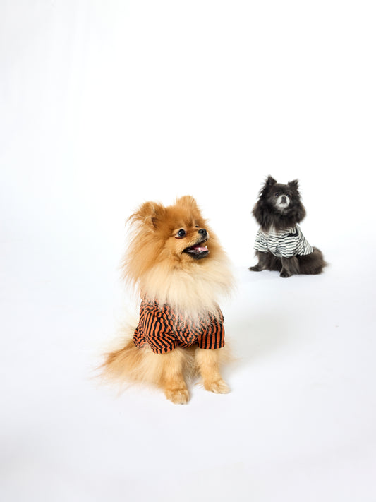 Howl Hoodie - Moire Print - Copper + Black