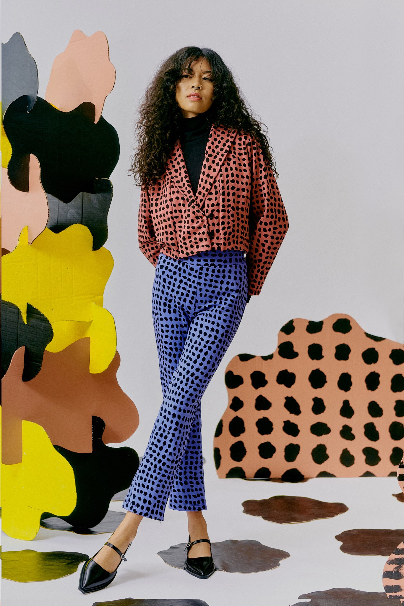 Perfeito Trousers - Cornflower Spots