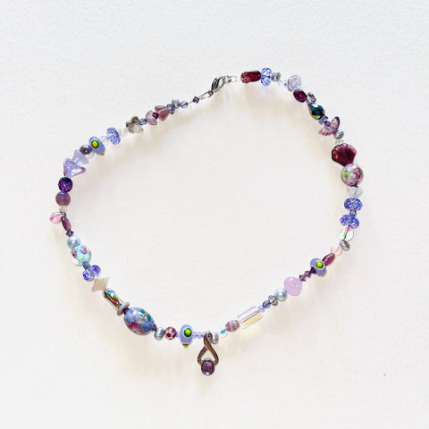 Lilac Dream Vintage Charm Necklace