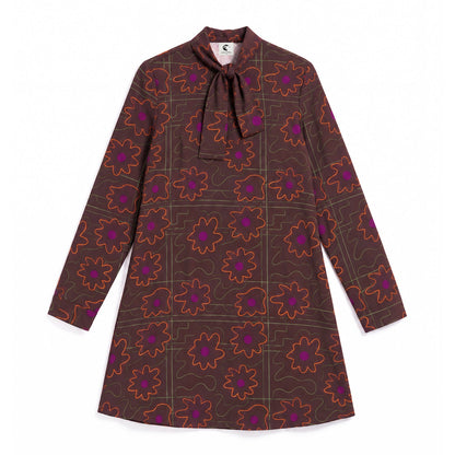 Mod T-Shirt Dress with Tie Front