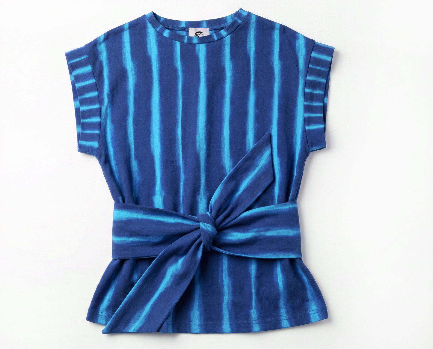 Sash Tee -  Marine Blue + Indigo