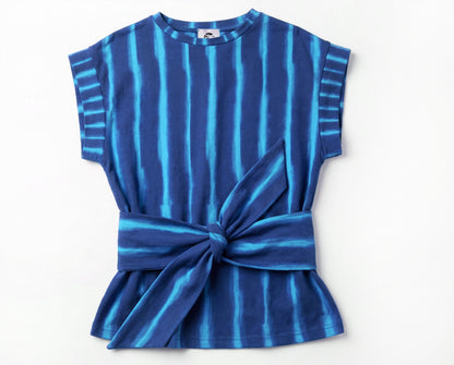 Sash Tee -  Marine Blue + Indigo