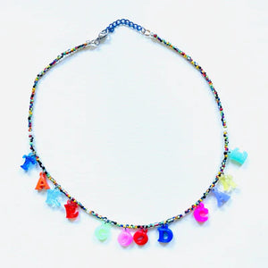 Take Good Care Beaded Necklace