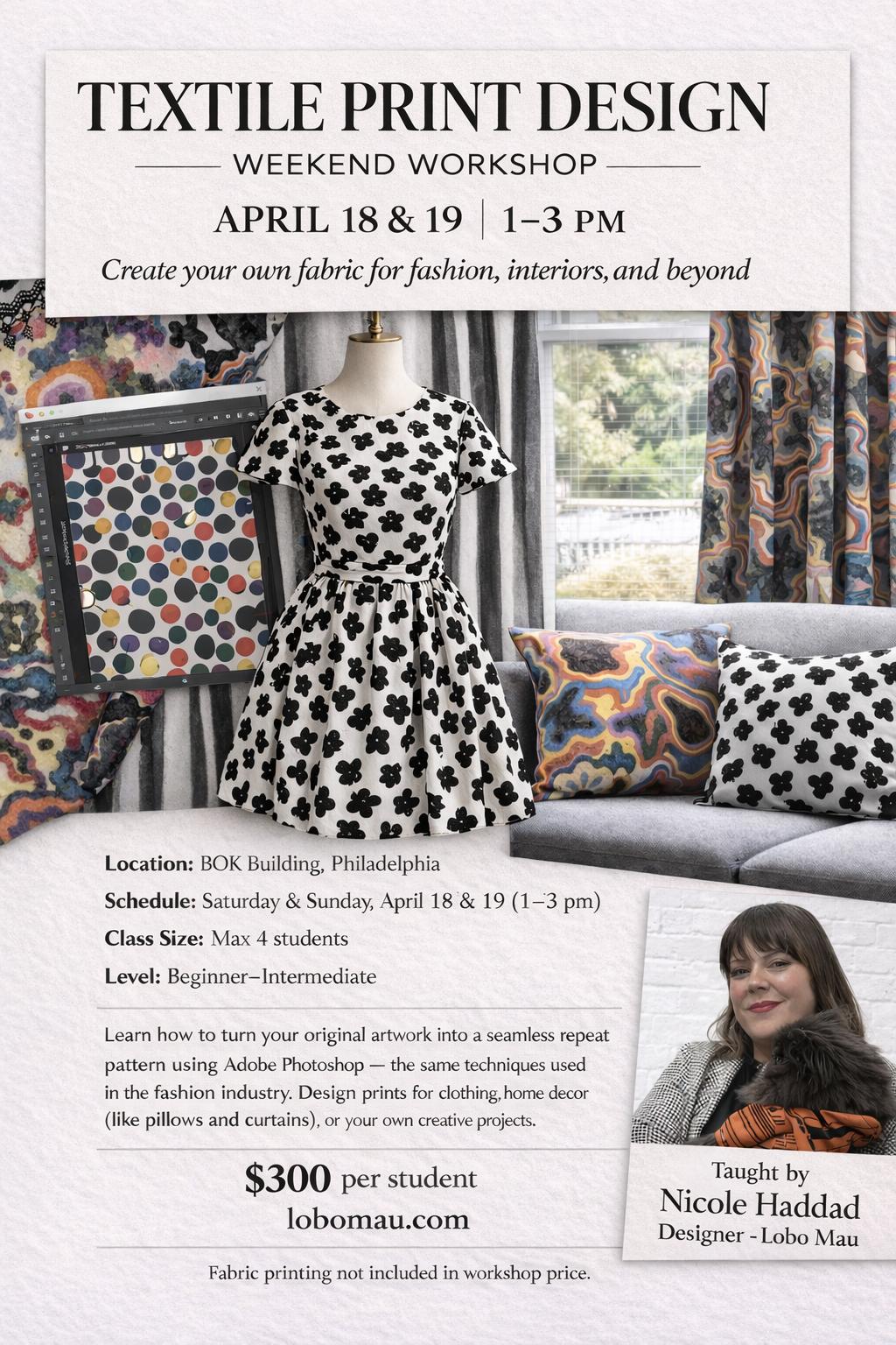 Textile Design Workshop -- Create Your Own Fabric!
