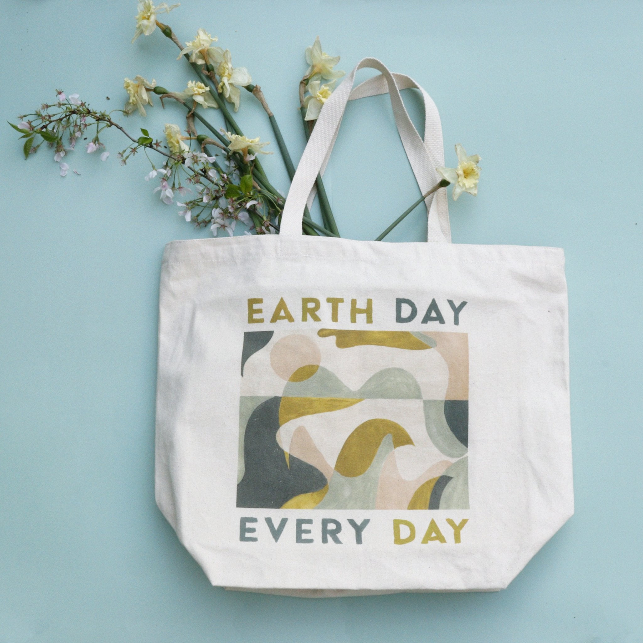 Earth Day Every Day, 100% Recycled, Fairtrade Tote