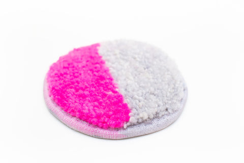 Mish Mash Coaster Half Silver/Half Neon Pink