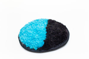 Mish Mash Coaster Half Black/Half Turquoise