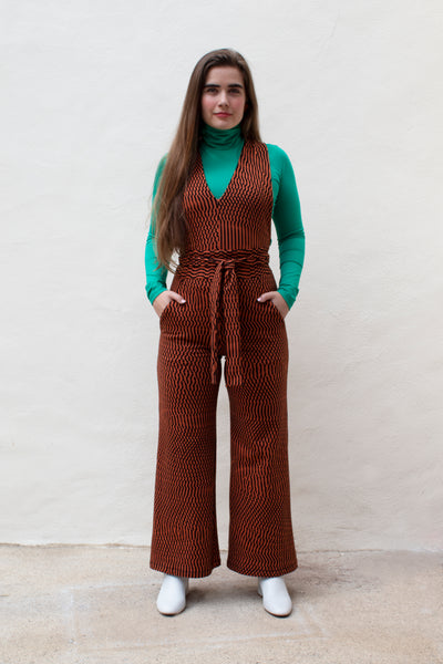 Moiré - Copper Sweatshirt Overalls