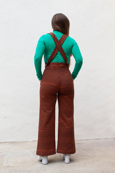Moiré - Copper Sweatshirt Overalls